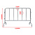京酷 不锈钢铁马护栏 道路交通施工可移动围栏 市政幼儿园商场警示隔离栏 1*1.5m