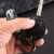 阔森 适用于丰田fj酷路泽钥匙包皮革遥控钥匙套碳纤钥匙扣FjCruise改装内饰配件 FJ钥匙包/红线款