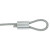 海斯迪克 HKCL-230 八字铝套 钢丝绳配件 椭圆双孔铝扣卡扣  M3（100个） 铝夹头 
