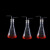 希万辉 实验室过滤锥形带胶塞集气瓶玻璃洗气瓶 500ml三角烧瓶款/3个装