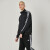adidas阿迪达斯外套男子2022新款运动外套休闲卫衣宽松保暖短款夹克上衣 【TR30J1-BW】黑色白条纹 M身高/体重：165-175cm/60-70kg