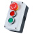 按钮开关控制盒 12345孔防水启动指示灯工业加厚塑料箱体停止户外 深蓝色 红绿钮启停刻字款