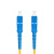 祥来鑫 XLX-DW01 光纤尾纤跳线SC-SC 熔接尾纤单模单芯终端盒收发器适用 1米