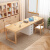 奈高双人实木书桌长条桌靠墙学生学习桌家用办公桌写字台2.8米