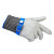 星工 防割手套 不锈钢丝5级防刀刃切割耐磨劳保手套短款 蓝色1只