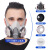防尘口罩防工业粉尘面具打磨煤矿全脸灰粉口鼻罩男透气面罩易呼吸 6200双罐 【防尘】面具