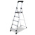 稳耐（werner）铝合金梯子1.8米单侧平台人字梯多功能登高梯宽踏板梯蹬楼梯P275CN