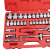 捷科SK1/2-32ASP 套筒工具套装 套筒棘轮扳手组 汽修机修组合工具箱工