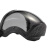 海斯迪克 HKqy-108 全脸防护面罩 透明防尘防飞溅面具 升级款黑白+20片过滤棉 
