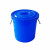劳保佳 大号塑料圆桶 圆形大容量水桶 圆形收纳桶 加厚储水桶 无盖50L 白色