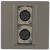 深灰色型2个母卡侬铜芯双公卡龙XLR欧姆卡隆话筒面板盒 灰色 钢架(母+公卡侬)