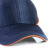 援邦 轻型防撞帽 防砸防碰撞安全防护HDPE内衬帽檐定制 轻型防护帽工作帽安全帽 藏青橙 