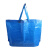 上柯 W1196 PP料蓝色船型手提编织袋打包袋 可定制 小号27X27X18cm(1条)