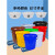 洛港 白色60K型+沥水篮 泔水干湿过滤分离带滤网垃圾桶大号厨房厨余茶水茶叶沥水水桶篮桶