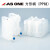 ASONE日本塑料方形桶3L5L10L带龙头PP扁桶双把手倒向刻度桶定制 5L 无龙头