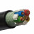 起帆电线电缆 YJVR3*50+1*25平方国标电力电缆 绝缘护套软电缆 1米 黑色 100米起售