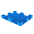 豫震虎 塑料托盘叉车托盘仓库物流平板防潮垫板塑胶卡板托板 1100x900x140mm蓝色YZH-157