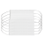 汉盾（HANDUN）HD1096-白 三层白色一次性防尘平面口罩 独立装 50只/盒