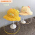 橙央宝宝防护帽 婴儿防晒帽儿童帽子可调大小防虫帽婴儿防飞沫面罩男 拉链树叶帽橘色 39-45(0-7个月) 均码