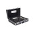 定制手提密码箱铝合金箱证件收纳箱样品展示箱仪器设备防护铝箱 A101黑色(360*240*100)密码锁空