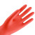 帮手仕 乳胶清洁手套H10120 植绒保暖橡胶防水防滑耐磨厨房洗碗手套38CM 均码1双