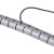 冰禹 BY-7554 管理线 束线管 PE理线器包线管（多拍不截断）黑色15MM 1米