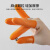 特威强 防滑手指套 橙色约100只 乳胶防滑麻点指套保护手指免接触精密仪器制造 S码
