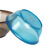 兰诗（LAUTEE）WY4046 圆形塑料盆大小号透明盆 蓝色1L左右  5个装