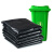 金诗洛 KSL130 (250只)加厚黑色垃圾袋(平口80*100cm) 工业型商用办公专用回收塑料袋