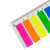 史泰博 彩色标签 多用途荧光标签贴纸指示贴便利贴便条纸荧光指示标签 N次贴 45*12mm 34036 8色荧光