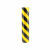 优易固广告级交通安全PET反光警示胶带反光膜 黑黄124cm*25m*1卷