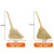 盛富永 小扫把升级款高粱老式植物手工编织扫帚约0.6斤学校工厂单位室外笤帚 1把装