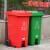 定制垃圾分类垃圾桶户外大号脚踩环卫垃圾箱带轮带盖大容量商用24 120L特厚脚踩分类蓝色可回收