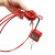 QVAND 万用缆绳锁工业安全阀门锁可调轮式缆锁能量隔离 M-L04缆绳长度.42m*直径3.8mm