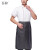 吾梓 涤棉厨师服 白色衣服+条纹围裙（型号：套装款1） 短袖-M码/件 短袖-2XL码