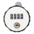 稳斯坦 W5865 钥匙密码双开橱柜锁 圆形机械转舌锁文件柜门抽屉锁 长26mm(木门双开门)