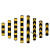 反光橡胶护角防撞条车库柱子警示条工地厂房保护包边直角收边 黑黄窄边1000*50*6 橡胶护角