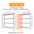阿笛莫（ADIMO）货架仓储置物架库房展示可用组装金属架钢制储物架落地中型货架200*60*200白色主架四层