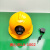 OLOEY狼杰带灯安全帽白色带灯帽矿山救援夜视帽LJ-1001矿灯带灯的头盔 黄色 美心龙LA-1002+排插充电器
