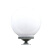户外柱头灯亚克力圆球灯庭院门柱灯路灯围墙灯防水球形灯罩白色 加厚60cm球+铁底座-有彩色