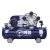鸣固 空压机皮带机 380V气泵皮带式空气压缩机蓝配银W-0.36/8(单相）3KW（整机四件套+F30钉枪+机油）