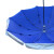 海斯迪克 HK-5056 户外大伞 遮阳伞摆摊伞大型雨伞沙滩伞 防雨防晒折叠伞 宝蓝3.4米三层架+防风（不含底座）
