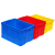 物料盒周转箱加厚长方形大号带盖储物收纳盒子养龟箱胶箱塑料筐物 575-190(外径640*430*200)