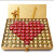 费列罗 意大利进口巧克力520礼物送女朋友生日情人节圣诞节礼物 金色LOVE 礼盒装 763.5g