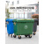 660L大型户外垃圾桶大号商用保洁清运垃圾车手推大容量环卫垃圾箱 绿色660L特厚/带盖(塑料柄) 投放标