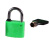 沸耐笙 FNS-24363 物业户外塑钢锁利德挂锁/梅花锁 35mm普通锁芯/绿色单开 1把