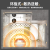 欧比亚小背篓暖气片家用水暖卫生间漏水换新铜铝复合卫浴置物架散热器Q2 [强推]亮白色高800*400mm中心距