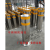 定制加厚不锈钢防撞柱挡车路桩可移动路障立柱钢管反光警示柱议价 201材质(76管1.2厚)40高