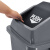 兰诗（LAUTEE）XDL-60B 新国标分类摇盖方形垃圾桶 物业环卫垃圾桶 60L灰色-其他垃圾
