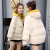 羽绒棉服女短款ins面包服棉袄2022新款学生韩版宽松冬季棉衣外套 米白色 S 80-95斤